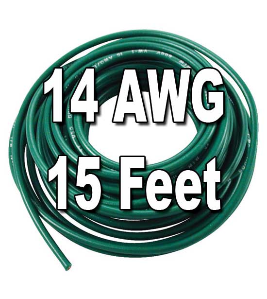 JT&T Products 3146f 14 AWG Blue 1015 Motor Wire, 15' Cut
