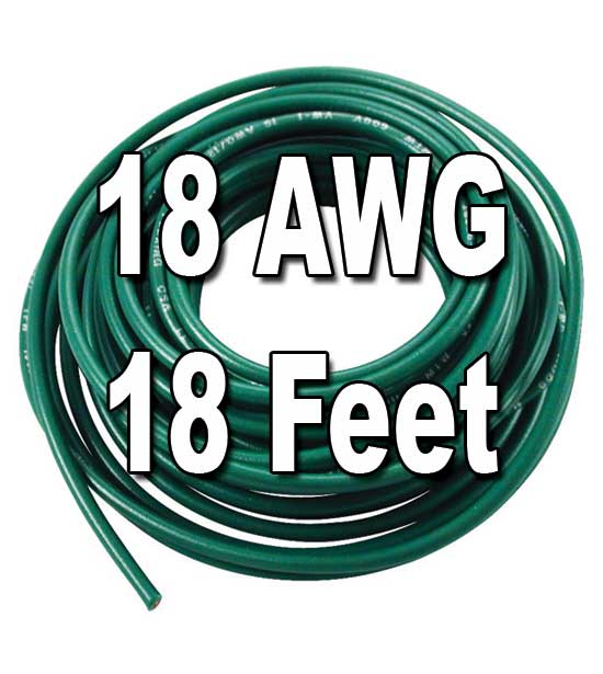 JT&T Products 3182f 18 AWG Red 1015 Motor Wire, 18' Cut