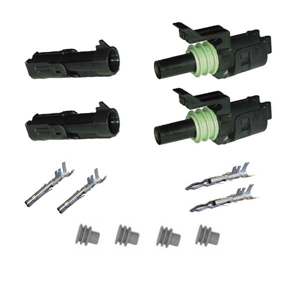 Weather Pack Bulkhead Kit 22-pin 16-14 Ga.