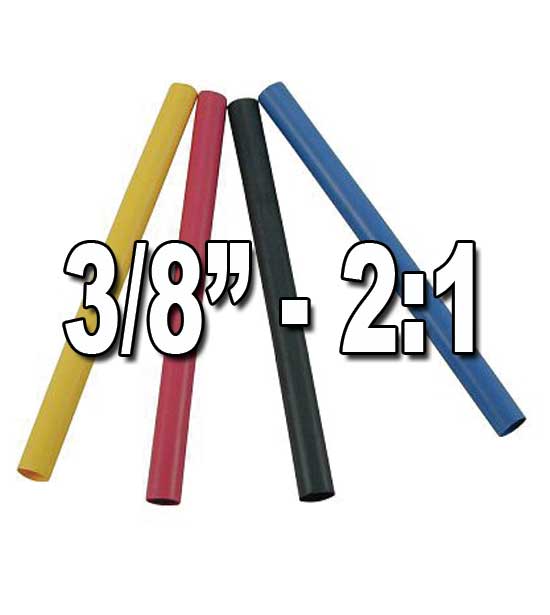 3 8 2 1 Single Thin Wall Heat Shrink Polyolefin Tubing