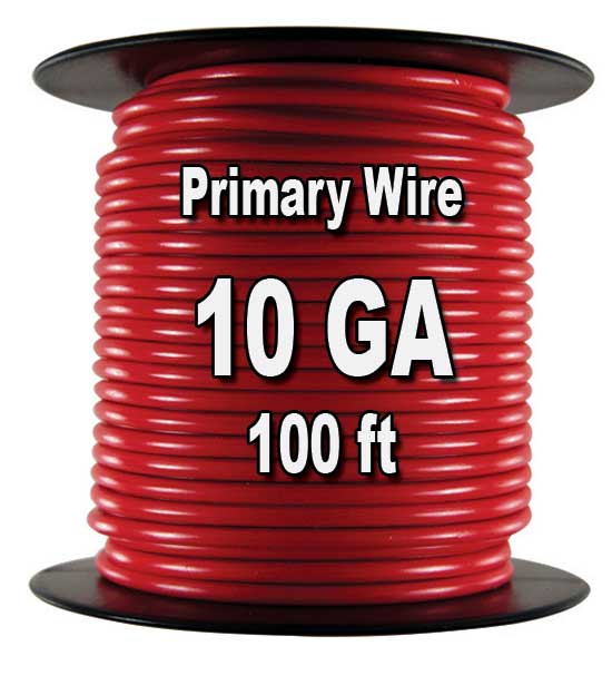 16 GAUGE WIRE WHITE GREEN RED BLACK  PRIMARY AWG STRANDED COPPER POWER 100 FT EA 