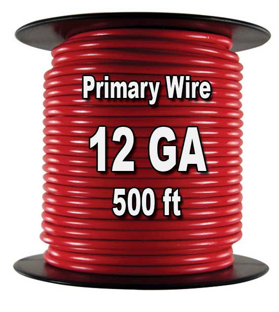 12 GAUGE WIRE 6 COLORS 5 FT EA PRIMARY AWG STRANDED COPPER AUTOMOTIVE CAR  POWER