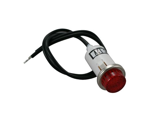 Littelite Amber Neon Panel Mount Indicator – 125/250VAC, 1/3W, 150K, 6" Leads, 20mA