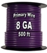 Automotive Primary Wire, 8 AWG, 500ft Spool 