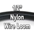 1/2" Diameter NYLON Split Wire Loom Flex-Guard Convoluted Tubing  - 