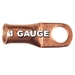 1 AWG Seamless Tubular Copper Lugs with Flared Ends