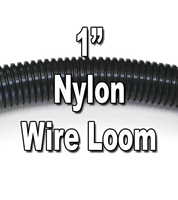 1" Diameter NYLON Split Wire Loom Flex-Guard Convoluted Tubing 1" Diameter NYLON Split Wire Loom Flex-Guard Convoluted Tubing