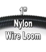 1" Diameter NYLON Split Wire Loom Flex-Guard Convoluted Tubing - 