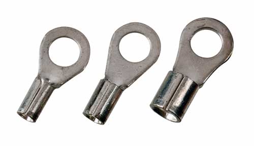 BM 00201,Insulated Ring Lug,1.5-2.5mm2/16-14 AWG,M2.5/#3 Stud