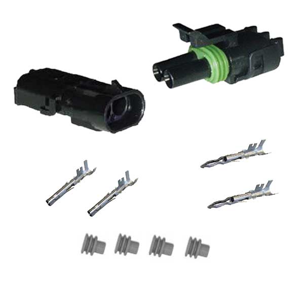 2232F - Weather Pack Dual Cavity Project Kit, 14-16GA, 1 Set 2232F - Weather Pack Dual Cavity Project Kit, 14-16GA, 1 Set