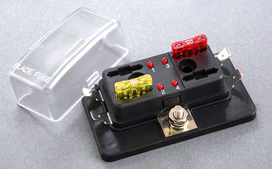 HOUTBY 10 X 12 Gauge ATC ATO Fuse Holder Box In-Line Wire Copper 12V 30A Blade Medium Plug Socket Waterproof Standard Wiring Harness