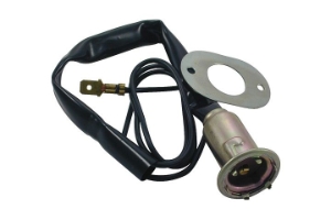 2566F 1-Wire w/ .250 Tab Universal Single Contact Park, Stop, Tail & Turn Light Socket Pigtail, 1 Pc. JT&T (2566F) 1-Wire w/ .250 Tab Universal Single Contact Park, Stop, Tail & Turn Light Socket Pigtail w/ Weather Resistant Neoprene Boot & Mounting Plate, 1 Pc.