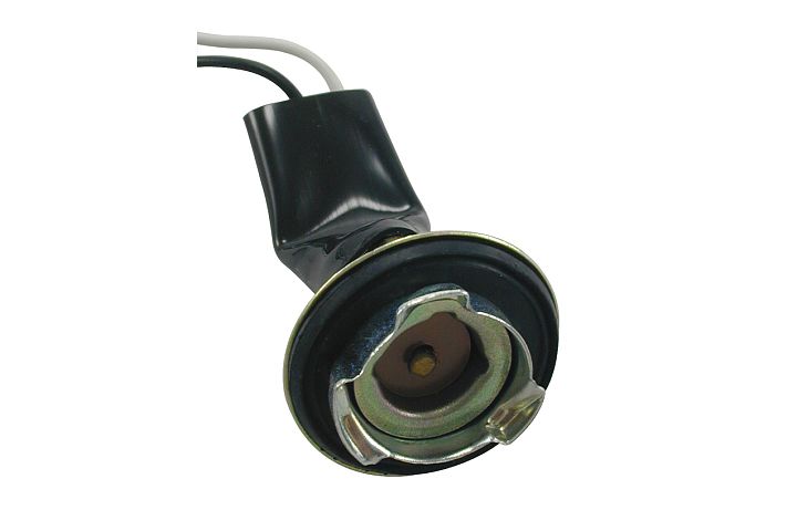 2574F 2-Wire Chrysler Single Contact Back-Up, Cornering & Side Marker Light Socket, 1 Pc. JT&T (2574F) 2-Wire Chrysler Single Contact Back-Up, Cornering & Side Marker Light Socket Pigtail w/ Weather Resistant Neoprene Boot, 1974 - 1993, 1 Pc.