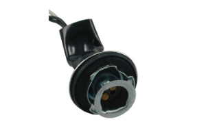 2587F 3-Wire Chrysler & GM Double Contact Side Marker, Park, Stop, Tail & Turn Light Socket Pigtail, 1 Pc. JT&T (2587F) 3-Wire Chrysler & GM Double Contact Side Marker, Park, Stop, Tail & Turn Light Socket Pigtail w/ Weather Resistant Neoprene Boot, 1975 - 1993, 1 Pc.