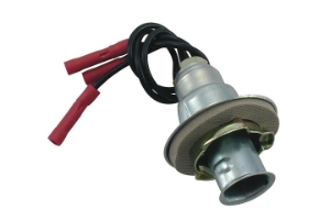 2594F 3-Wire Universal Double Contact Park, Stop, Tail, Turn & Rear Light Socket Pigtail, 1 Pc. JT&T (2594F) 3-Wire Universal Double Contact Park, Stop, Tail, Turn & Rear Light Socket Pigtail w/ Butt Terminated Wires & Recessed Collar, 1973 & Newer, 1 Pc.