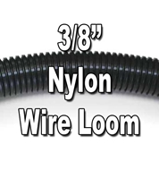 3/8" Diameter NYLON Split Wire Loom Flex-Guard Convoluted Tubing 3/8" Diameter NYLON Split Wire Loom Flex-Guard Convoluted Tubing