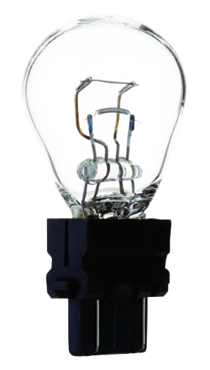 #3157 Bulb #3157 Incandescent Bulb, S-8 D.F. Wedge (W2.5x16q)12.8/ 14V 2.10/ .59A 32/3CP(P27/7W)