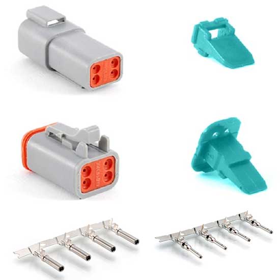 4 Wire Deutsch style Amphenol AT Parts & Kits 4 Wire Deutsch style Amphenol AT Parts & Kits