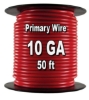 Automotive Primary Wire, 10 AWG, 50ft Spool