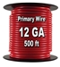 Automotive Primary Wire, 12 AWG, 500 Ft. Spool