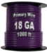 Automotive Primary Wire, 18 AWG, 1,000 Ft. Spool 