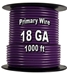 Automotive Primary Wire, 18 AWG, 1,000 Ft. Spool 