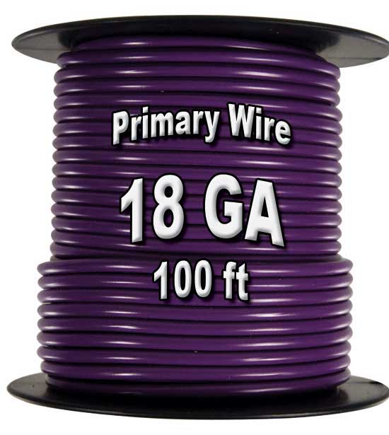 18 Gauge Car Audio Primary Wire (500ft-7 Rolls)- Remote, Power/Ground 18 Gauge Car Audio Primary Wire (500ft-7 Rolls)- Remote, Power/Ground