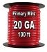 Automotive Primary Wire, 20 AWG, 100ft Spool - 19zC