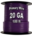 Automotive Primary Wire, 20 AWG, 100ft Spool