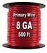 Automotive Primary Wire, 8 AWG, 500ft Spool