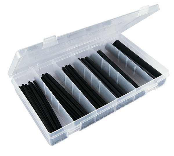 31 Pcs. Black Heat Shrink Kit