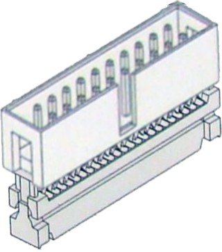 IDC SHROUDED HEADER IDC SHROUDED HEADER (2x5), Qty 25