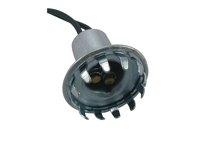 2-Wire GM & Ford Double Contact Park, Stop, Tail & Turn Flush Mount ‘Snap-In’ Light Socket.