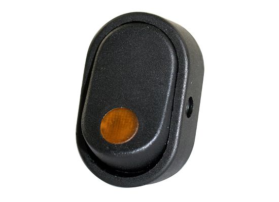 Oval Illuminated Rocker switch (S.P.S.T. 16A @ 12 Volt)
