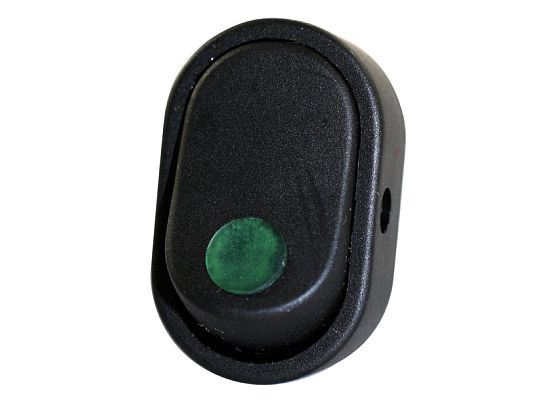 Oval Illuminated Rocker switch (S.P.S.T. 16A @ 12 Volt)