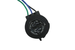 3-Wire GM 90° Double Contact Back-Up, Park, Stop, Tail & Turn Light Socket.