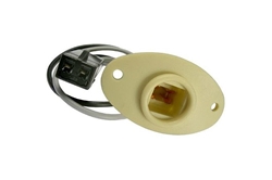 2-Wire Chrysler Double Contact License Plate Light Socket.