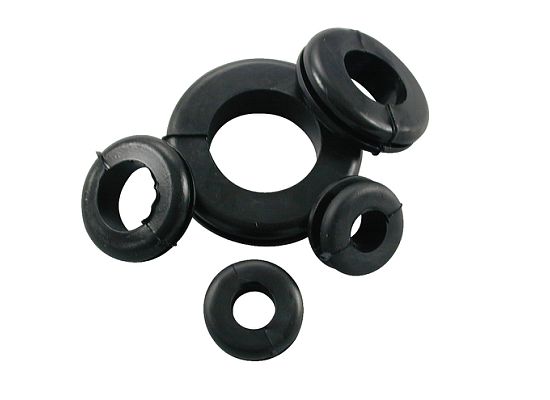 13 Pcs. Assorted Black Grommets