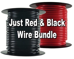 Just Red & Black Wire Bundles - Automotive Primary Wire - 50/100 Ft Spools Just Red & Black Wire Bundles - Automotive Primary Wire - 50/100 Ft Spools