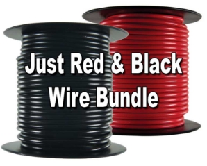 Just Red & Black Wire Bundle - Automotive Primary Wire - 50/100 Ft Spools Just Red & Black Wire Bundles - Automotive Primary Wire - 50/100 Ft Spools