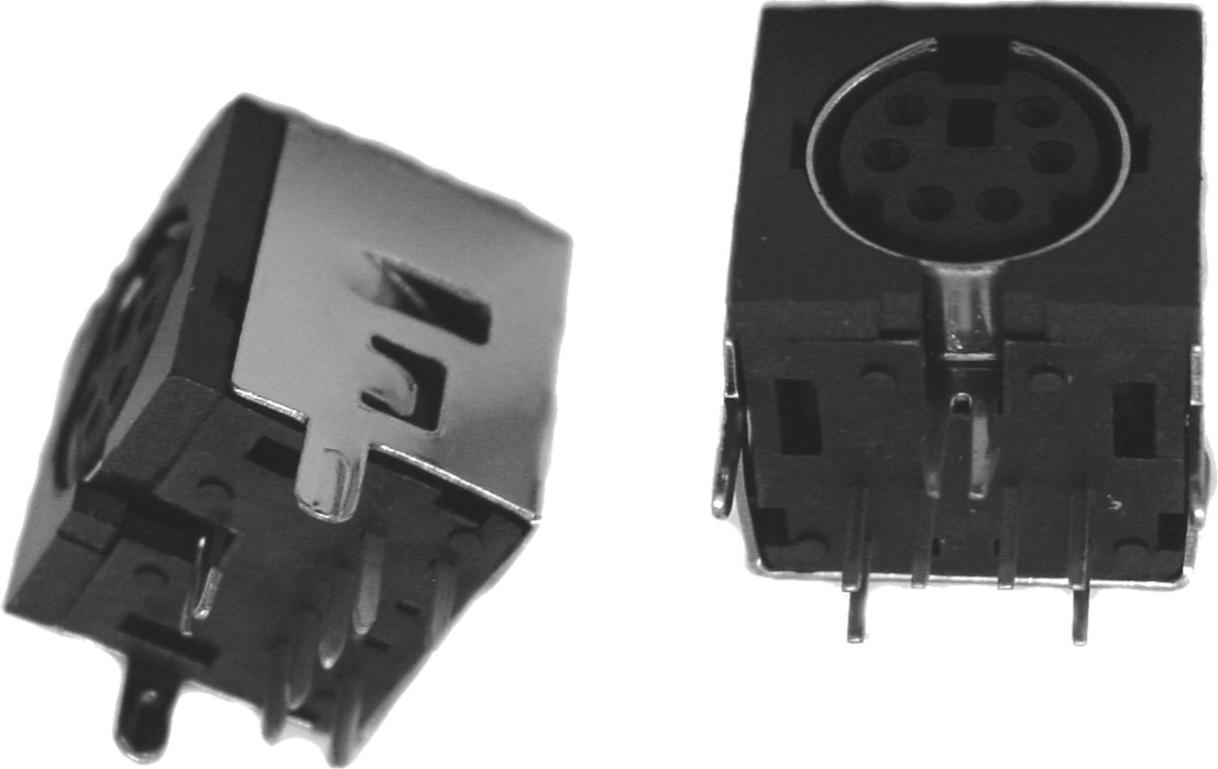 MINI-DIN RT ANGLE PCB FULL SHIELD MINI-DIN RT ANGLE PCB FULL SHIELD