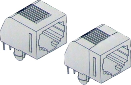 Modular Jack, Low Profile .53 Modular Jack, Low Profile