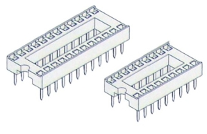 PCB DIP SOCKET, STAMPED PCB DIP SOCKET, STAMPED