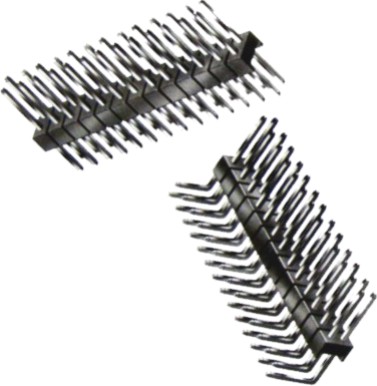 PCB PIN STRIP HEADER, VERTICAL PCB SHROUDED HEADER, VERTICAL