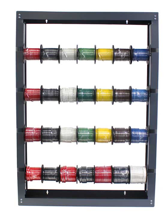 PRO2 Primary Wire & Rack Bundle, 8GA -18GA, 28 Spools PRO2 Wire & Rack Bundle, 8GA -18GA, 28 Spools