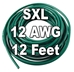 SXL Cross-Linked Wire, 12 AWG, 12 Ft Cut - 12ZXF