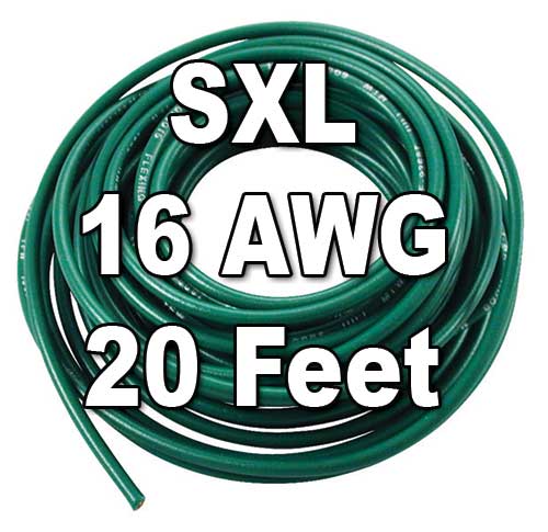 SXL Cross-Linked Wire, 16 AWG, 20 Ft Cut SXL Cross-Linked Wire, 16 AWG, 20 Ft Cut