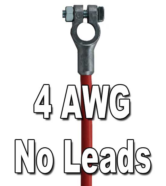 Top Post Battery Cables - Fits up to 3/8” Stud