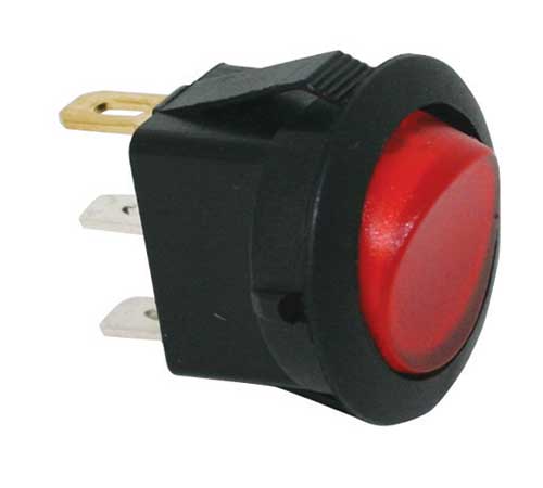 16 AMP @ 12 Volt On/Off Round Rocker Switches 16 AMP @ 12 Volt On/Off Round Rocker Switches